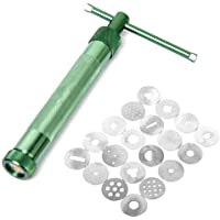 Extrusionadora arcilla artesanal- máquina con 20 discos de extrusión para pasteles- azúcar- artesanía
